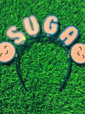 BTS Suga Headband Tangerine Yoongi Rhinestone Handmade KPOP Concert Hair Banner